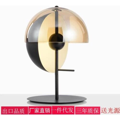 Led color glass glass ball lampada comodino led light tafellamp bedroom bedside dining room table lamp deco