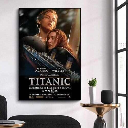 WM3100 Titanic (5) Wonderful Classic Movie HD Silk Fabric Poster Art Decor Indoor Painting Gift