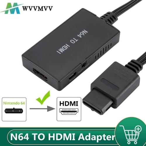 WVVMVV N64 To HDMI-compatible Converter High Definition Link Cable For Nintend N64 / SNES Plug And Play 1080P Adapter