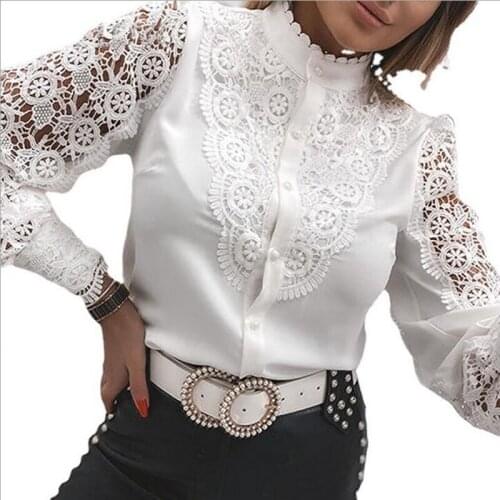 Women Hollow Out Lace Blouse Casual Round Neck Long Sleeve Top 2012 Female Fashion Clothing AM6012