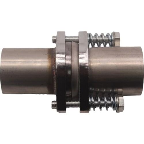 1pc 2" OD Universal Quick Fix Exhaust Triangle Flange Repair Pipe Kit