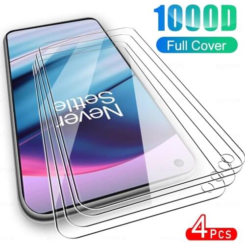 4Pcs Full Cover Protective Glass For OnePlus Nord CE 5G Phone Glas Screen Protector Film For One+ NordCE Core Edition 1+ 6.43"