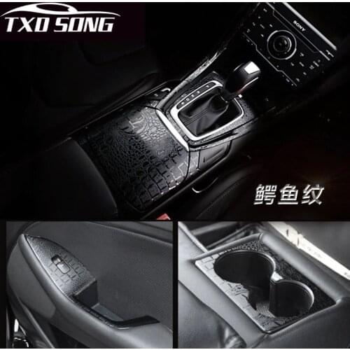 60X152CM(24"X60")/Lot Premium quality Crocodile Vinyl Sticker With air channels Crocodile Leather Vinyl Wrap film for Car wrap