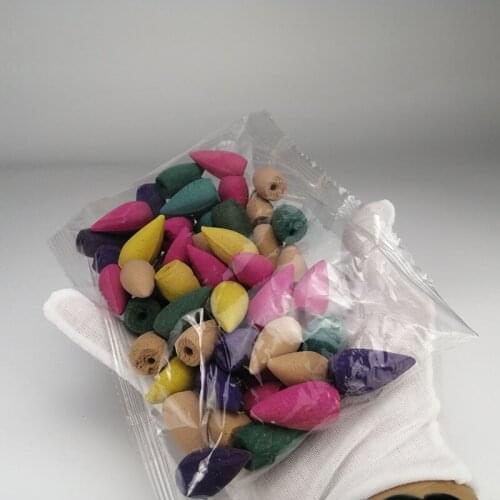 Incense Tablets Agarwood Sandalwood Incense Wormwood Lavender Cone Aromatherapy Bulk Pack of 100 Buddist Backflow Incense Cones