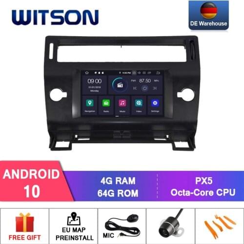 WITSON Android 10 CAR DVD GPS PLAYER FOR CITROEN C4 2004-2012 CAR DVD HEAD UNIT Car Multimedia Player Stereo AutoAudio GPS Navi