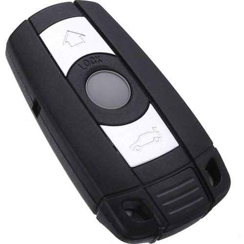 3 Button Remote Key Case Shell with Key Blank Auto Key Replacement for BMW 1 3 5 6 7 Series E90 E91 E93