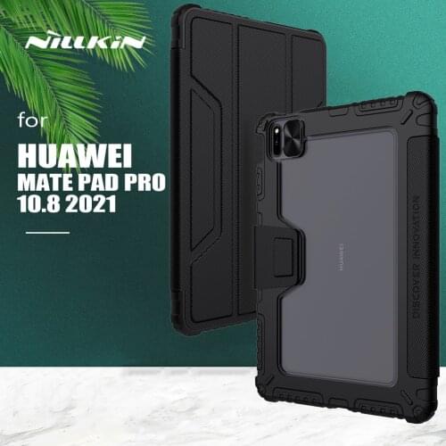 Nillkin Bumper Slide Camera Protect Cover Magnetic Flip Leather Case for Huawei Mate Pad Pro 10.8 2021 Back Cover