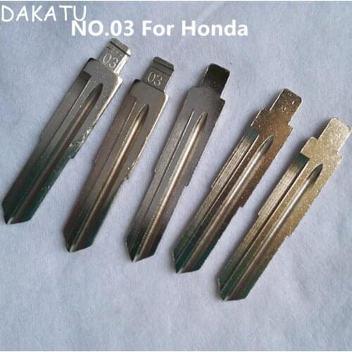 DAKATU NO.03 Folding Flip Remote Car Key Blank blade for Chevrolet Lova Buick Excelle For Honda Accord 2.3 #03 Key blade
