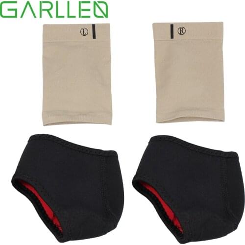 GARLLEN 1 pair Foot Arch Pad & Protective Case Nylon Fabric Breathable Sweat-absorbing Foot Correction Set