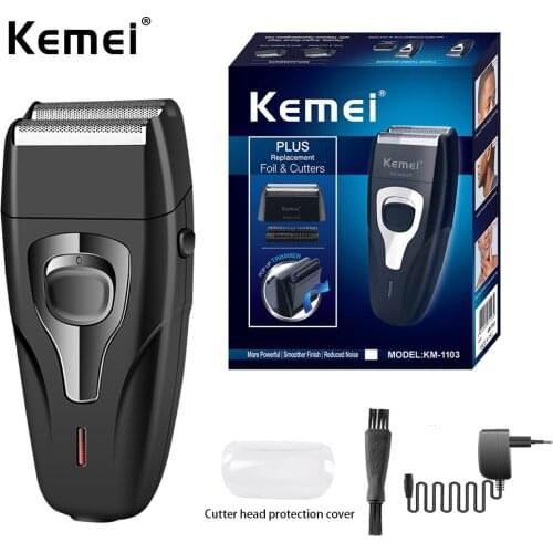Kemei KM-1103 Reciprocating hair Shaver Trimmer Razor Hair Clipper electric shaver Machine Cutting Beard Barber Razor For Men