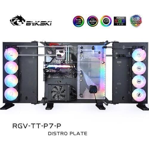 Bykski Water Cooling Kit For Thermaltake Core P7 TG Case, For Intel CPU Water Block & Single GPU Building, RGV-TT-P7-P