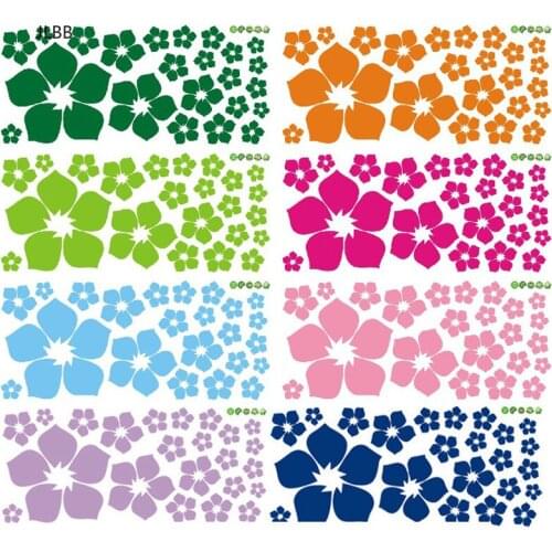 Creative Multi-colored flowers Wall Sticker Sofa TV background bedroom home decoration Mural Art Decals stickers wallpaper