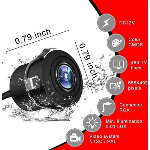 Mini Car Rear/Front View Camera Reversing Backup Camera Night Vision NTSC/PAL