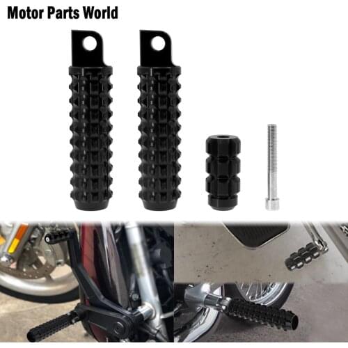Motorcycle CNC Pedal Footrest Rear Front Foot Pegs Shifter Peg Black For Harley Softail Touring FLHX FLHR Dyna Sportster XL883