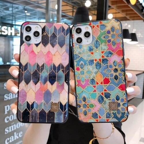 Sumkeymi Cute Leaves Flower Grid Soft Silicone Cover Phone Holder Case For iphone 11 12 7 8 Plus mini Pro X XS Max XS XR