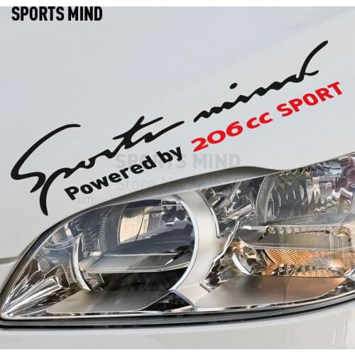Sports Mind Car Styling On Car Lamp Eyebrow automobiles & motorcycles Car Sticker Decal For Peugeot 206cc accessories