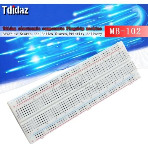 NEW MB-102 MB102 Breadboard 830 Point Solderless PCB Bread Board Test Develop DIY for arduino