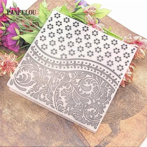 NEW Curly - leaf vin card leaf Embossing folders Plastic For Scrapbooking DIY Template Fondant Cake Photo Album Card Making