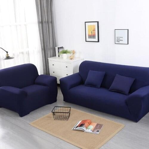 Solid Sofa Cover Elastic Sofa Cover Plain Cover Sofa Bench Cover Slipcover Sofa Home Sectional Sofa L Shape Sofa Cover
