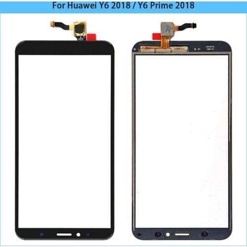 For Huawei Y6 2018 / Y6 Prime 2018 Touch Screen Panel For Y6 2018 Touch Sensor Front Glass Lens Digitizer Panel Replacement