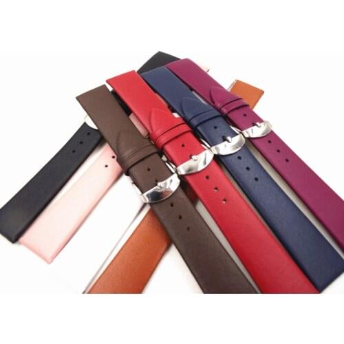 Wholesale 10PCS/lot High quality 12mm 14mm 16mm 18mm 20mm 22mm genuine leather (split leather) Watch band watch straps smooth