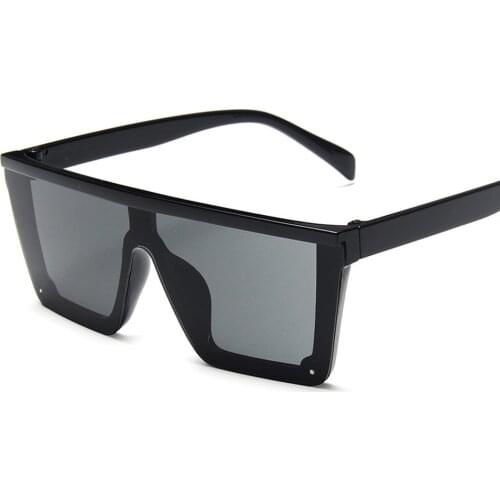 Gradient Fashion Sunglasses Kids Boys Flat Top Glasses Child Girls Baby New One-Piece Big Frame Eyewear Street Beat Goggle UV400