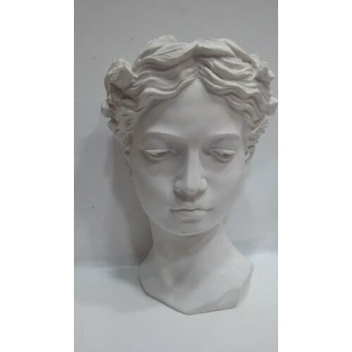 Women wall flower pot silicone mold decor decoration evdekor soap candle flower flower pot