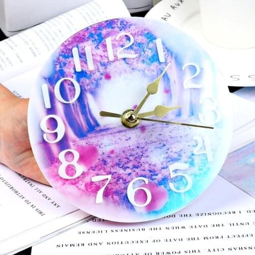 1PC Arabic Numerals Silicone DIY Jewelry Mold Pendant Watch Clock Shaped Fondant Cake L S size Multifunction Silicone Molds