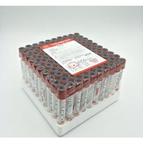 100pcs/lot 5ml 13*100mm Disposable Glass Vacuum No Anticoagulant Vacuum Blood Collection Tube Vacutainer
