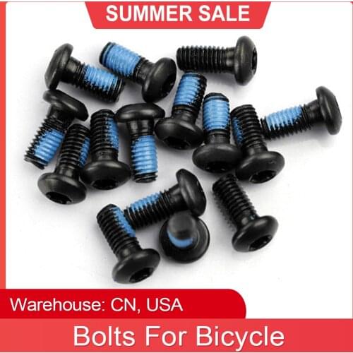 12Pcs Per Set 12mm Bicycle Disc Brake Bolts Mounting Screws T25 Head Mountain Bike Disc Cycling Accessories Steel Mount Screw