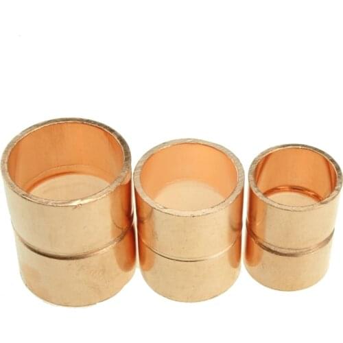 14 15 16 19 22 25.4 mm ID Copper End Feed Equal Striaght Coupling Pipe Fitting Plumbing for gas water oil