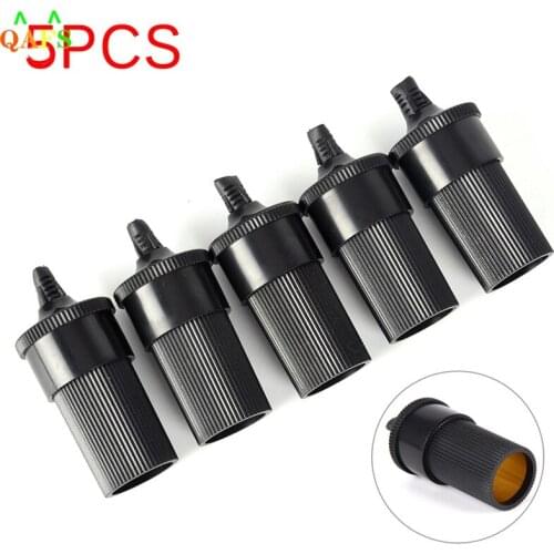 5 Pcs/lot DIY Extension Female Cigarette Lighter Cord Inline Socket Connector Conversion Plug Car Accessory 12V 24V