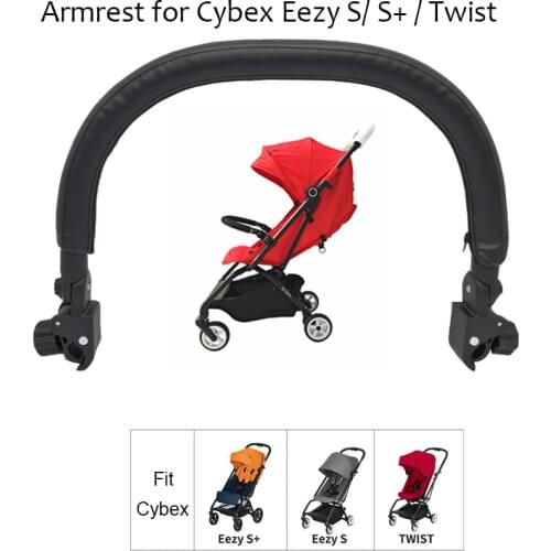 Stroller Accessories Armrest for cybex Eezy handrest Bumper Handrail High Quality PU leather for Cybex S Twist buggy accessories