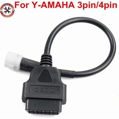 For YAMAHA 3pin/4pin to OBD 16pin OBD2 Extension cable OBD Motorcycle Diagnostic Cable Free Shipping