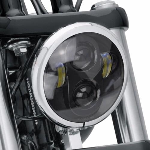 5-3/4" 5.75" Round LED Projection Motorcycle Headlight For Harley Yamaha Motorcycles Iron 883 XL883N Sportster 1200 Custom XL
