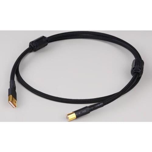 Germany imported silver-plated wire-based USB HIFI signal cable 2.0 sound card data output cable Decoder A-B port cable