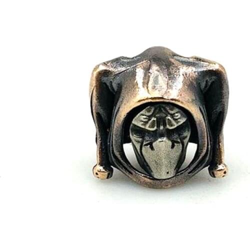 Outdoors DIY Tools EDC White Brass Copper Ninja Knife Beads Lanyard Pendants Key Rings Accessories