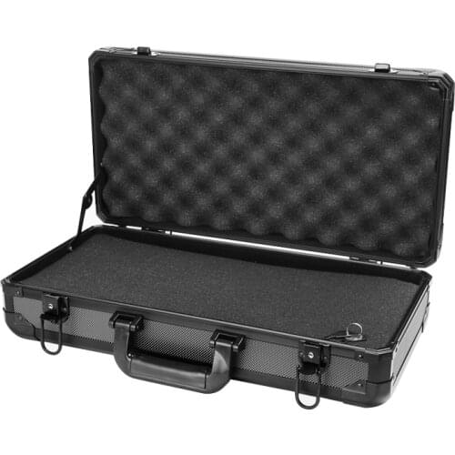 Portable Aluminum Code Toolbox Instrument Equipment Box Safety Box Home Multifunction Large Medium Medium Plumbing 1619