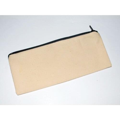 High quality canvas drawstring bags canvas zipper bag for balance the price for canvas zipper bag size 7*21cm