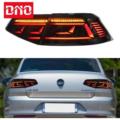 DNO Taillight For Volkswagen VW Passat B8 2017 2018 2019 Rear Running Lamp Brake Reverse Dynamic Turn Signal Tail Lights
