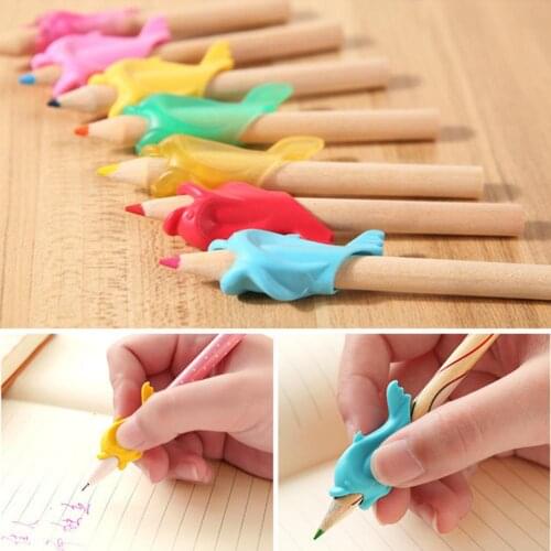 10Pcs Dolphin Pen Hold Writing Posture Correction Device Kid Student Stationery HOT SALES 2020