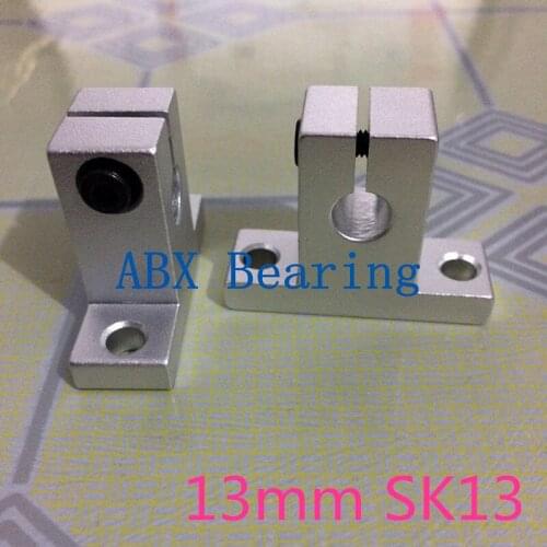 2pcs/lot SK13 SH13A SH13 13mm linear bearing rail shaft support XYZ Table CNC Router