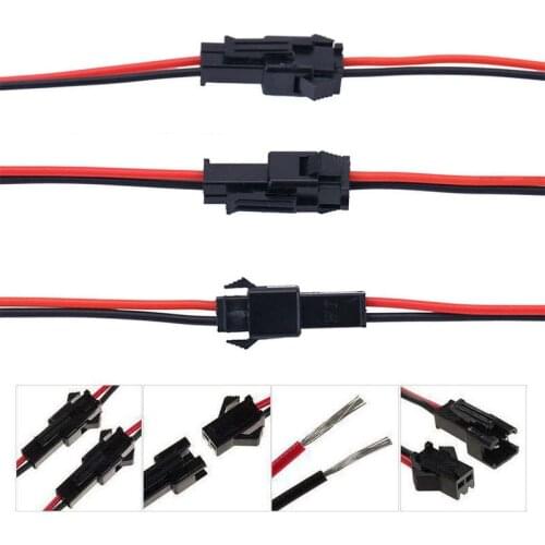 20PCS/10 Pairs 50PCS/25 Pairs Male To Female Plug Terminal Wire Connector Cable for LED Light Bar LED Downlight Ceiling Light