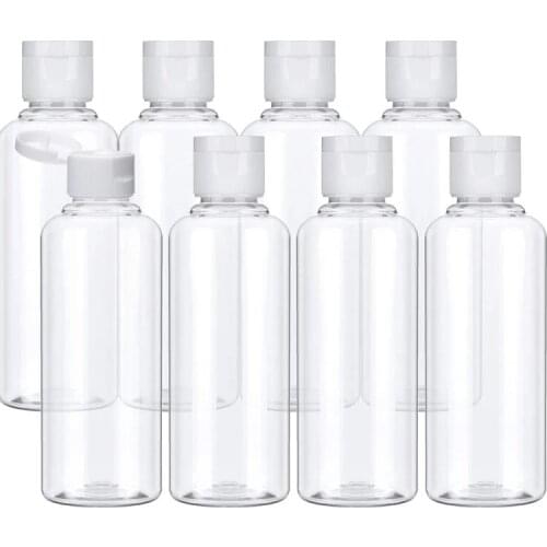 20Pcs Plastic shampoo bottles 10/30/50/60/100ml Plastic Bottles for Travel Container for Cosmetics Lotion