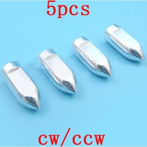 5Pcs Aluminum M4 Bullet Head Nuts CW/CCW Propeller Lock Nut Spare Parts for RC Electric Boat Model Methanol Gasoline Ship