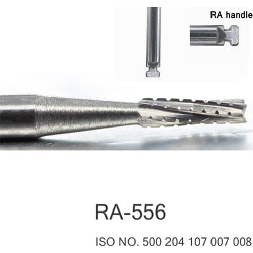 5pcs Dental RA Fissure bur dental Lab Tungsten Steel Carbide Burs RA burs for Low Speed Contra Angle Handpiece