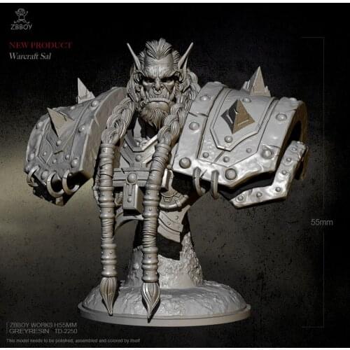 55MM Resin Bust Model Kits Self-assembled TD-2250