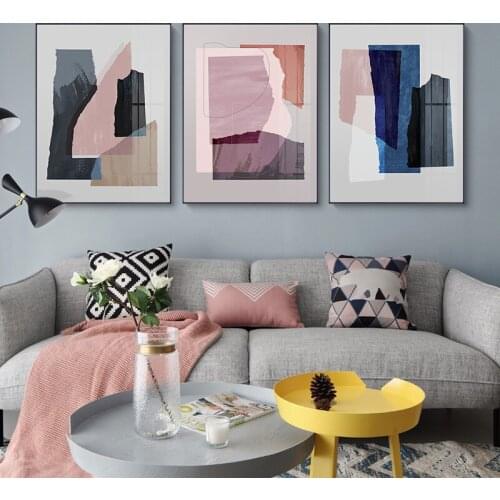 Abstract Colourful Phantom Overlay Canvas Painting Minimalism Posters and Prints Modern Wall Art Pictures for Living Room Decor