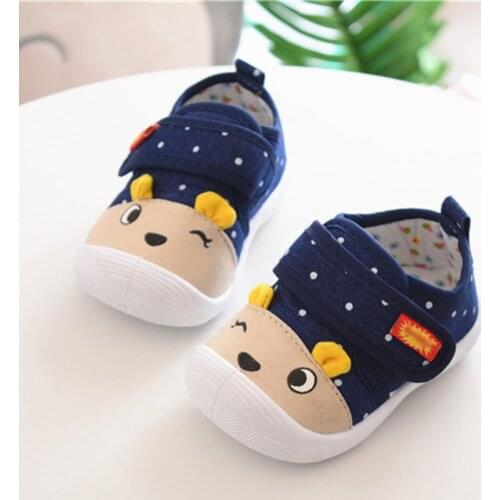 Infant Voiced Loss Prevention Cotton Crib Shoes Newborn Baby Boy Shoes First Walkers Baby Girl Sneakers Funny Gift 0-3T