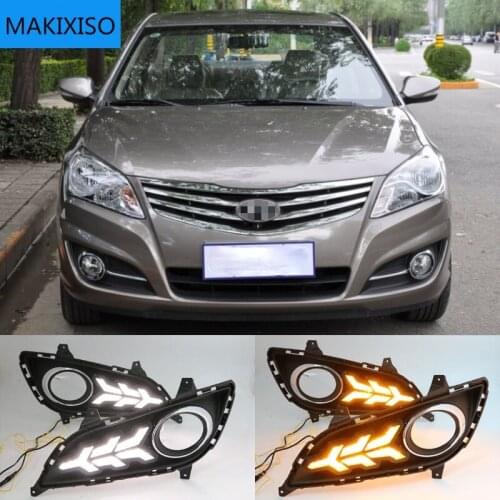 2pcs For Hyundai elantra 2011-2016 LED DRL For elantra High brightness guide LED DRL led fog lamps daytime running lights